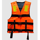 FLOTADOR O CHALECO SALVAVIDA SIN CUELLO COLOR NARANJA (ADULTO) 1