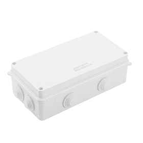 CAJA DE PASO O DERIVACION HERMETICO DE PVC 200X100X70 CON CONO