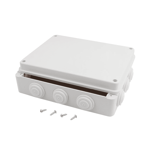 CAJA DE PASO O DERIVACION HERMETICO DE PVC 255X200X80 CON CONO 2