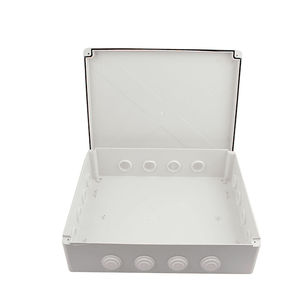 CAJA DE PASO O DERIVACION HERMETICO DE PVC 400X350X120 CON CONO 3