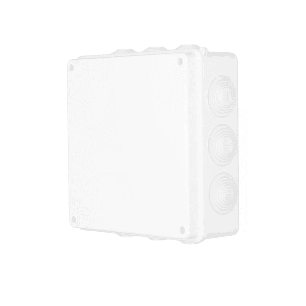 CAJA DE PASO O DERIVACION HERMETICO DE PVC 200X200X80 CON CONO 3