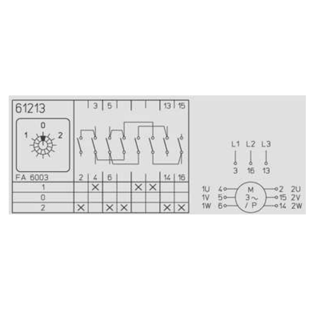 CONMUTADOR DOBLE VELOCIDAD 3 POLOS, 16 AMP (DAHLENDER) 3
