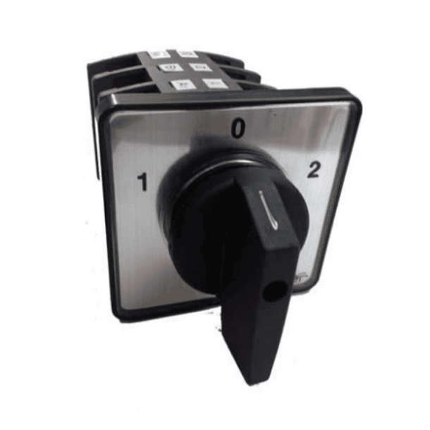 CONMUTADOR O SELECTOR 1-0-2, 2 POLOS, 40 AMP 1
