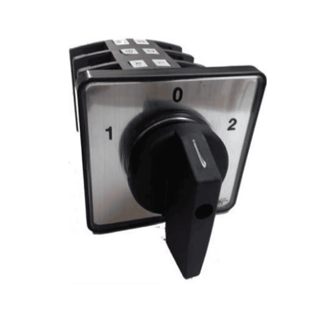 CONMUTADOR O SELECTOR 1-0-2, 2 POLOS, 25 AMP 1