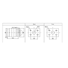 CONMUTADOR O SELECTOR 1-0-2, 3 POLOS, 40 AMP 2