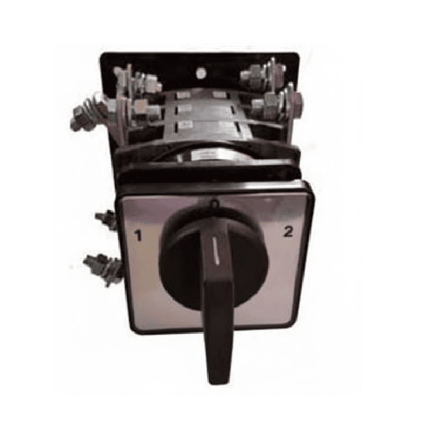 CONMUTADOR O SELECTOR 1-0-2, 3 POLOS, 100 AMP 1