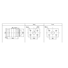 CONMUTADOR O SELECTOR 1-0-2, 3 POLOS, 100 AMP 2