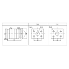 CONMUTADOR O SELECTOR ESTRELLA TRIANGULO 3 POLOS, 32 AMP 2