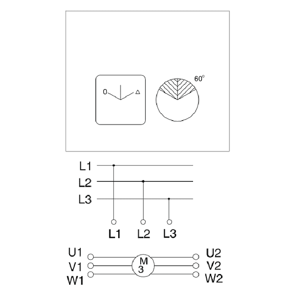 CONMUTADOR O SELECTOR ESTRELLA TRIANGULO 3 POLOS, 32 AMP 3