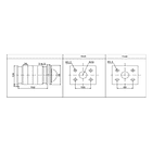 CONMUTADOR O SELECTOR 1-0-2, 4 POLOS, 100AMP 3