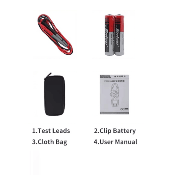 PINZA AMPERIMETRICA DIGITAL 600AMP AC/DC Ω, AUTO RANGO, NCV. 3
