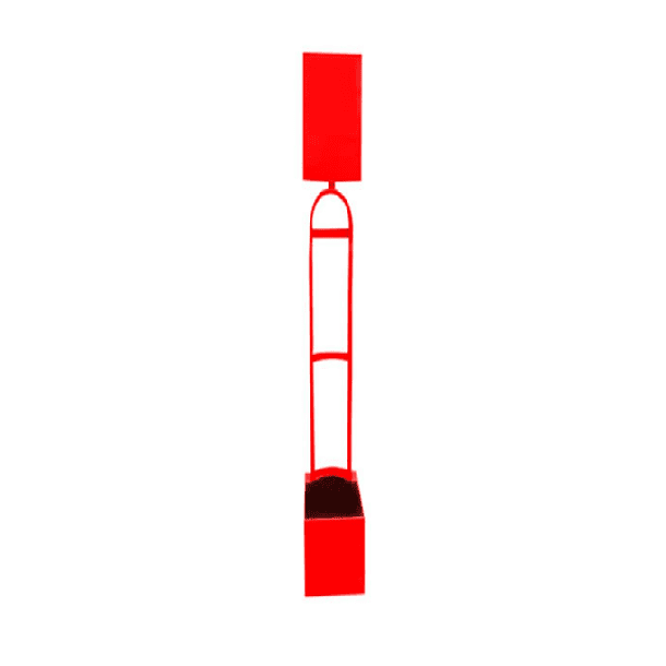 SOPORTE O PEDESTAL CON LETRERO PARA EXTINTORES. 