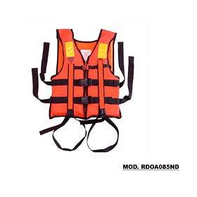 FLOTADOR O CHALECO SALVAVIDAS SIN CUELLO, CON ARNES. (ADULTO)