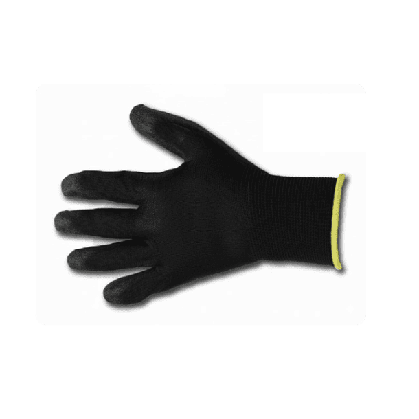 GUANTES PARA TRABAJO SUPER FLEX POLIURETANO NEGRO (PRECIO POR DOCENA) 2