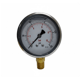 Medidor de presion 10 Bar (150 Psi) Dial 2.5
