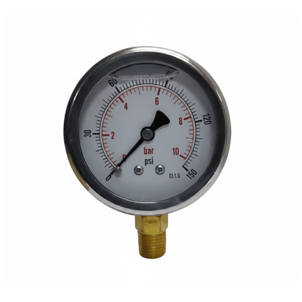 Medidor de presion 10 Bar (150 Psi) Dial 2.5