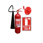 EXTINTOR CO2 DE DIOXIDO DE CARBONO DE 5 LIBRAS CON GANCHO Y SEÑALETICA- COPIAR 1