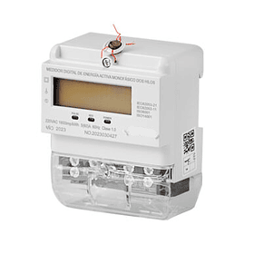 MEDIDOR DE ENERGIA ACTIVA MONOFASICO MOD. TIPO RIEL DIN.