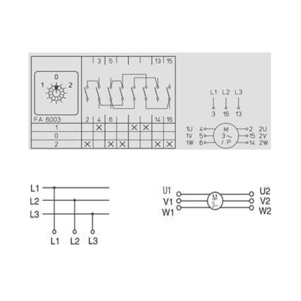 CONMUTADOR DOBLE VELOCIDAD 3 POLOS, 25 AMP (DAHLENDER) 3