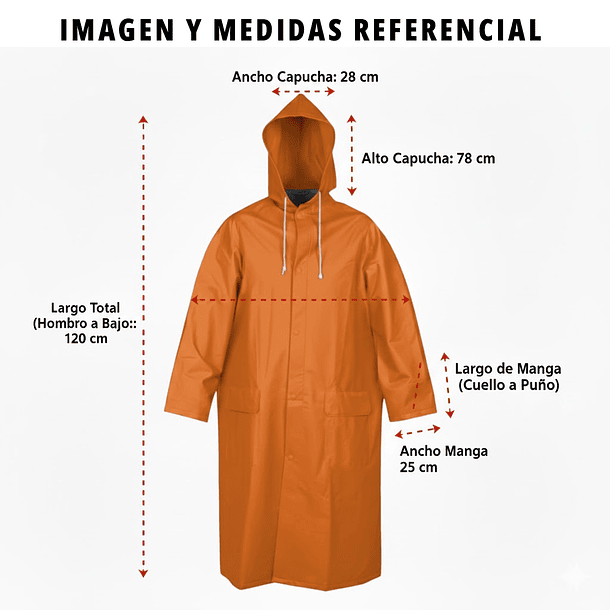 ABRIGO DE PVC O CAPOTIN CON CAPUCHA IMPERMEABLE PARA LLUVIA AMARILLO 7