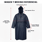 ABRIGO DE PVC O CAPOTIN CON CAPUCHA IMPERMEABLE PARA LLUVIA AMARILLO 10
