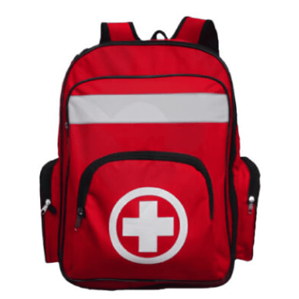 MOCHILA DE SUPERVIVENCIA O EMERGENCIA XL: CINTA REFLECTANTE, MAXIMA CAPACIDAD, DISEÑO IDEAL 