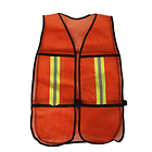 CHALECO DE SEGURIDAD DE MALLA REFLECTIVA NARANJA STANDARD  1