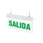 LETRERO SALIDA DE EMERGENCIA LED 1W: AUTONOMIA 3H - FORMATO UNIVERSAL. 1