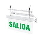 LETRERO SALIDA DE EMERGENCIA LED 1W: AUTONOMIA 3H - FORMATO UNIVERSAL. 2