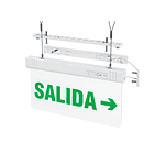 LETRERO SALIDA DE EMERGENCIA LED 1W: AUTONOMIA 3H - FLECHA DERECHA. 2
