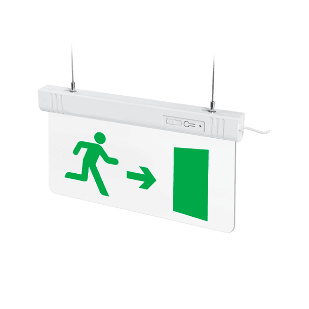 LETRERO SALIDA DE EMERGENCIA CERTIFICADO LED - 3H AUTONOMIA - LED 1W PUERTA DE EMERGENCIA. 1