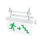LETRERO SALIDA DE EMERGENCIA ESCALERA LED - ULTRA BRILLANTE 1W - AUTONOMIA 3H. 2