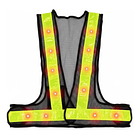 CHALECO DE SEGURIDAD CON LED INTEGRADO Y CINTAS REFLECTIVA FLUORESCENTE  2