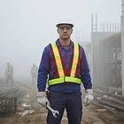 CHALECO DE SEGURIDAD CON LED INTEGRADO Y CINTAS REFLECTIVA FLUORESCENTE  6