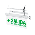 LETRERO SALIDA DE EMERGENCIA LED 1W: AUTONOMIA 3H - LUMINOSO - FLECHA IZQUIERDA. 2