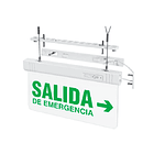 LETRERO SALIDA DE EMERGENCIA LED 1W ALTO BRILLO - AUTONOMIA 3H - SALIDA DERECHA. 2