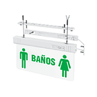 LETRERO SALIDA DE EMERGENCIA LED 1W: ALTA VISIBILIDAD - BATERIA 3H- BAÑOS. 2