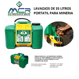 LAVAOJOS DE EMERGENCIA DE 35 LITROS PORTATIL (OFERTA)