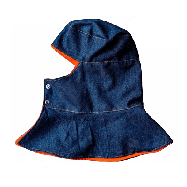 PROTECTOR DE CABEZA PARA SOLDADOR EN JEANS. 2