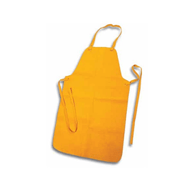 MANDIL O DELANTAL PARA SOLDADOR DE CUERO, COLOR AMARILLO NACIONAL