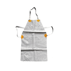 MANDIL O DELANTAL PARA SOLDADOR DE CUERO CROMO GRIS  (CARNAZA) 2