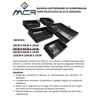 BANDEJA ANTIDERRAME DE GEOMENBRANA HDPE POLIETILENO DE ALTA DENSIDAD (30CM X 40 CM) 2