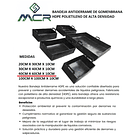 BANDEJA ANTIDERRAME DE GEOMENBRANA HDPE POLIETILENO DE ALTA DENSIDAD (40CM X 60 CM) 2