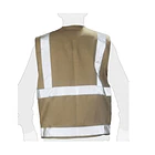 CHALECO DRILL BEIGE, MULTIBOLSILLO REFORZADO PARA TRABAJO PESADO. 2