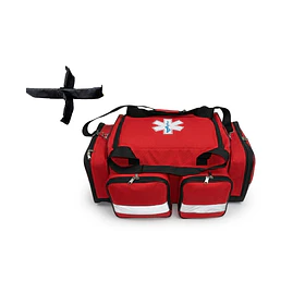 ORGANIZADOR O MALETIN DE EMERGENCIA COMPACTO-ROJO ALTA VISIBILIDAD (GRANDE).