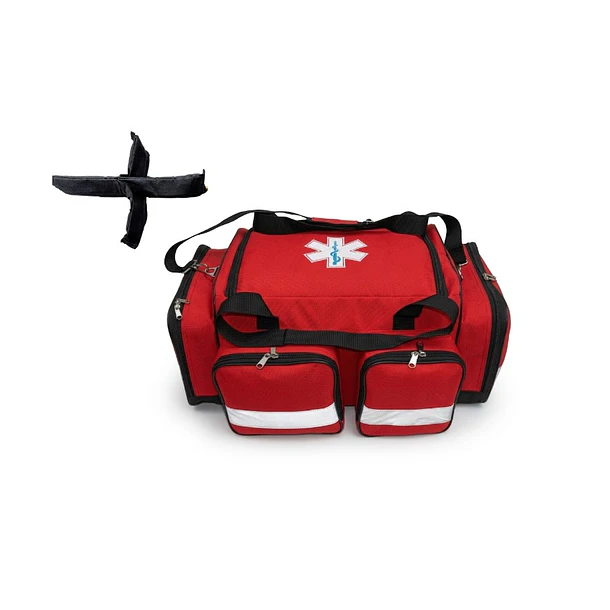 ORGANIZADOR O MALETIN DE EMERGENCIA COMPACTO-ROJO ALTA VISIBILIDAD (GRANDE). 