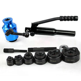 SACABOCADO HIDRAULICO PERFORADOR DE AGUJEROS PORTATIL GIRATORIO (22.5 A 61.5mm)