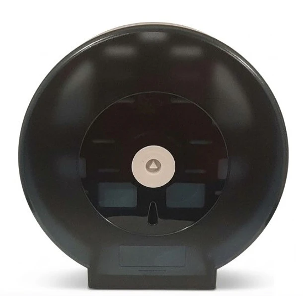 DISPENSADOR DE PLASTICO DE PAPEL JUMBO TAPA NEGRA 
