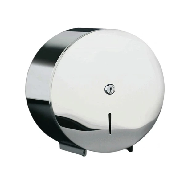 DISPENSADOR DE PAPEL JUMBO PESADO DE ACERO BRILLANTE 