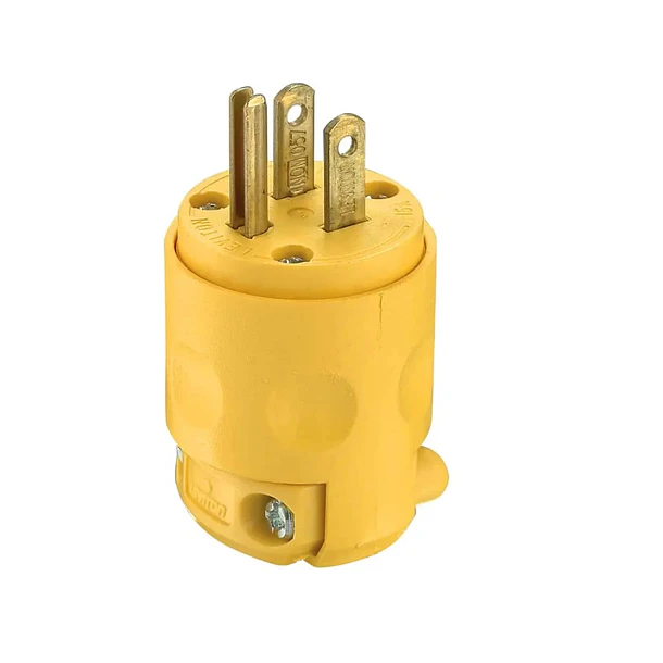 Enchufe trifasico 3 polos, 15A PVC AMARILLO 